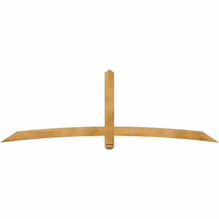 Ekena Millwork Bellingham Rough Sawn Timber Gable Bracket, Western Red Cedar, 96"W x 32"H x 2"D x 4"F, 8/12 Pitch GBW096X32X0204BEL00RWR